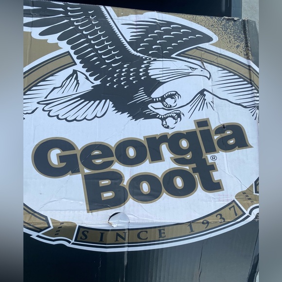 Georgia Boot Carbo-Tec LT Steel Toe Waterproof Pull On Work Boot Black & Brown. - Picture 4 of 9